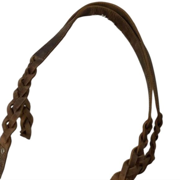 Daja Designs Leather And Handwoven Rainbow Heart  Tote - Picture 6 of 6